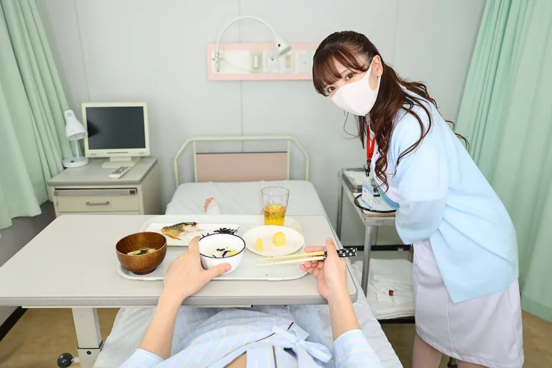 URVRSP-350 【VR】【8K VR】マスク美女の看護師に、見つめられて退院するまで、射精させられる入院生活 (URVRSP-350), スクリーンショット 1