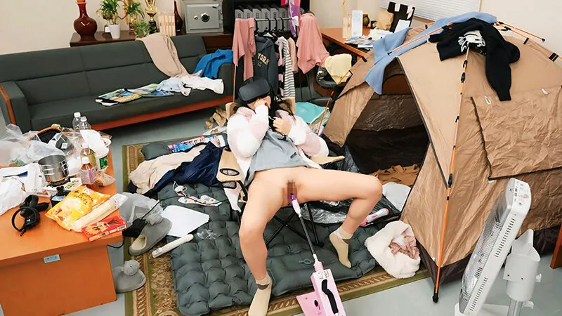 FTHTD-211 Lazy office worker girl, working late into the night at a black company, sleeping at the office and — Airi Sato, 佐藤愛瑠, screenshot 7