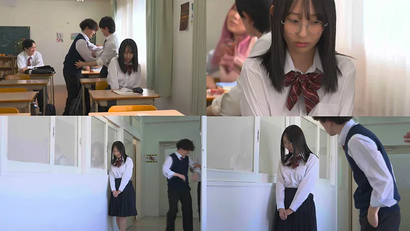 FTKD-042 In class, she's a serious, nerdy, unassuming girl (with hidden large breasts), but she's actually a p — Sawa Yamashita, screenshot 1