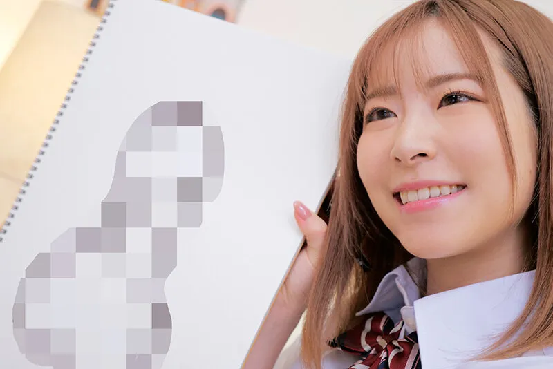 IENF-27901 激カワ女子校生が挑戦!じっくりち○ぽをデッサンしてもらえませんか!? 観察→発情!デカチン生ハメ&人生初中出し えなちゃん, スクリーンショット 1