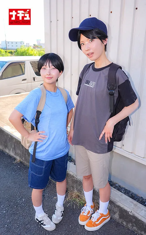 NHDTC-175 A flat-chested girl tries out wearing a men's swimsuit. At the local pool, a guy with a big dick fin — Kana Yura, Kisaki Nana, Yura Kana, screenshot 6
