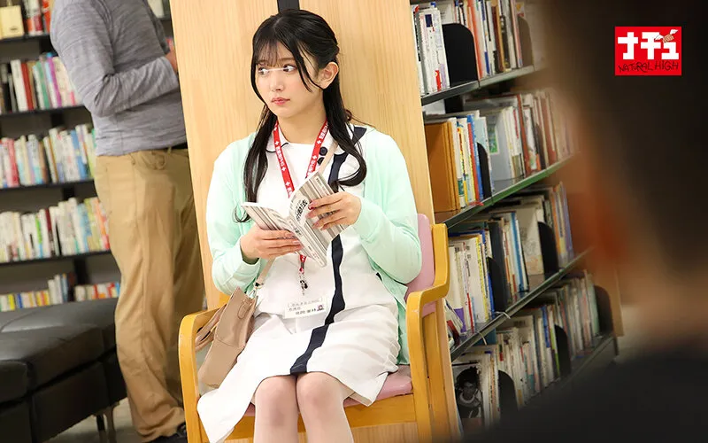 NHDTC-6302 図書館で声も出せず糸引くほど愛液が溢れ出す敏感娘32 黒髪パイパン看護師, スクリーンショット 1