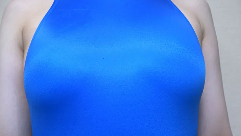 OKK-102 Nagano Suzu - Wet, shiny, and tightly fitting, divine competitive swimsuit. Enjoy the cute girl in a c — Nagano Suzu, screenshot 1