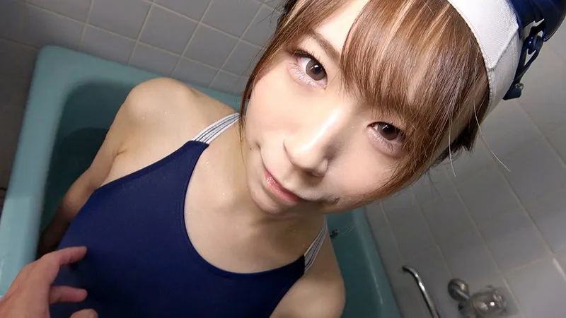 OKS-125 Mio Mashiro Up Close And Personal With Wet And Shiny Bodies School Swimsuits Enjoy Adorable Young Girl — Mai Kitahori, Mio Mashiro, screenshot 4