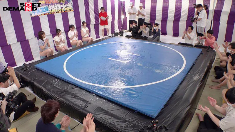 SDAM-174 First-ever Milk Enema Sumo Tournament 2 (Serious). Four ordinary women participated., screenshot 1
