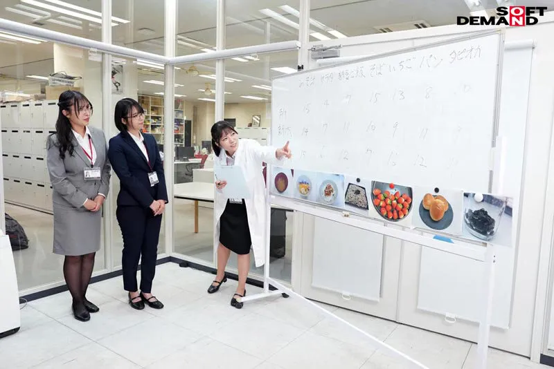 SDJS-359 「ザーメンと最も相性の良い食べ物は何か?」をSOD女子社員3名が真面目に検証してみた結果 計46食の濃厚ホンモノ精子でお腹いっぱい 咀嚼でじっくり味わいごっくん飲み込むザ~汁マリアージュ食ザー実験 SO — Ayumu Kubo, Keika Tokoro, Narumi Araki, スクリーンショット 16