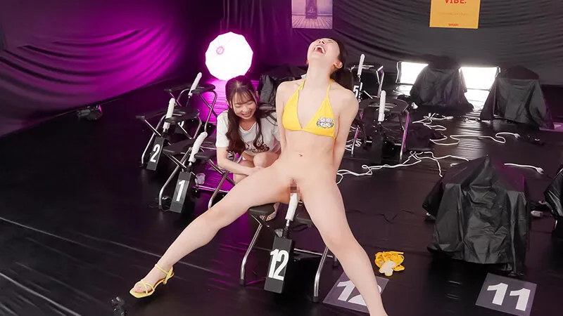 SGKI-061 SGKI-061-4 The ultimate psychological battle: Piston Vibe Chair Game 2 - Complete Edition - 12 chairs — Ena Satsuki, Hikaru Minazuki, Tsubomi Mochizuki, screenshot 2