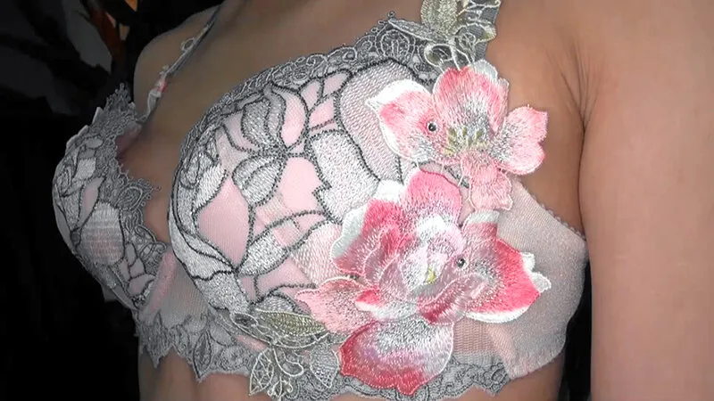 NMK-082 Amateur girl's personal bra and sensitive erotic nipples, screenshot 6