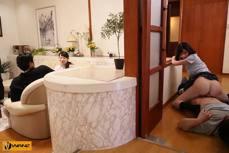 WANZ-976 Her Step-Parents See Her Face. Her Little Stepbrother Claims Her Ass! Her Step-Parents Can't See Her — 深田えいみ, スクリーンショット 3