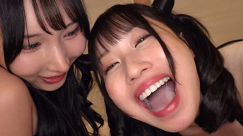 DNJR-154 I was attacked by two succubi while I was sleeping and had my semen sucked out until I died. - Hikaru — Amano Ririka, Hikaru Minazuki, Kana Yura, screenshot 3