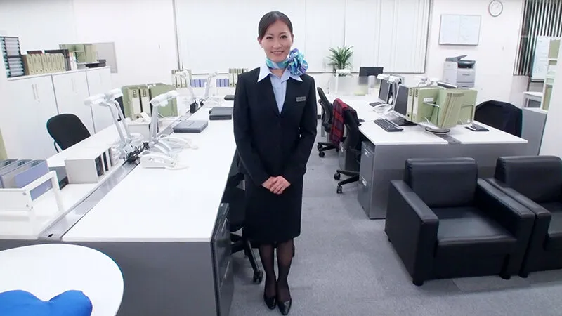 PYU-425 Beautiful flight attendant orgasm flight in the office, screenshot 1