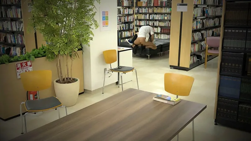 DG-247 An incident that happened in a quiet library. School heroine-like schoolgirl, hidden masochist slender , screenshot 1