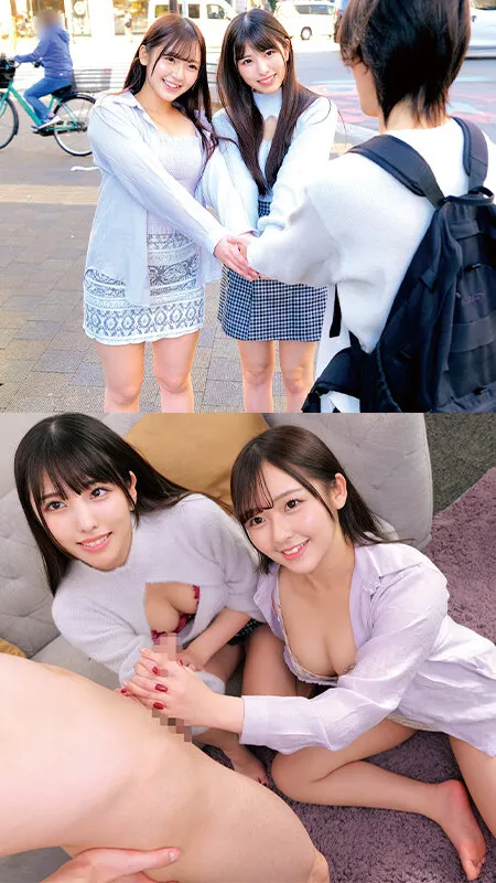 ORECS-591 A dream 3P harem with two amateur girls and one virgin: Mirei/Shiori/Momone/Himeno, screenshot 1