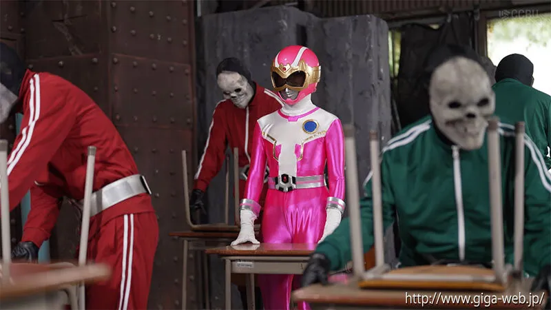 SPSE-032 Heroine Pinch SP Super Sentai Shield Five Shield Pink Trapped in the World of Textbooks Ichino Machi — Ikunomachi, 幾野まち, screenshot 3