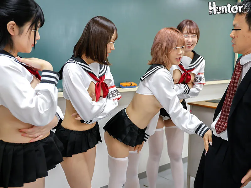 HUNTC-323 Reverse Sailor Rebel Alliance: They rise up in rebellion against the rampaging erect cocks on campus, screenshot 3