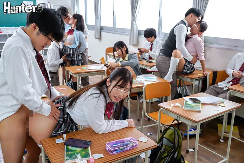 HUNTC-346 Ejaculation in school is immediate expulsion! Stop-and-go high school! Ejaculation is prohibited for, screenshot 2
