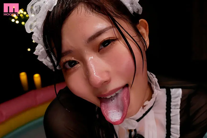 MIAB-667 Slippery, wet, gooey, sticky, sloshing, dripping, soaked, messy. Slut and man's bodily fluids. Covere — Miyu Aizawa, screenshot 4