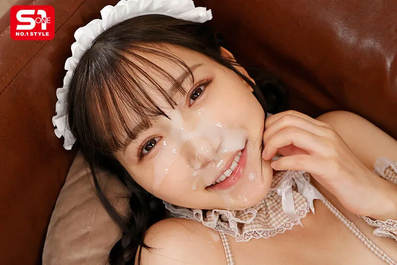 SONE-671 俺専属の超可愛いメイドは大量顔射がいっちばん喜ぶので、顔面ぶっかけSEXでたっぷり可愛がってやる! 三田真鈴 — 三田真鈴, スクリーンショット 2