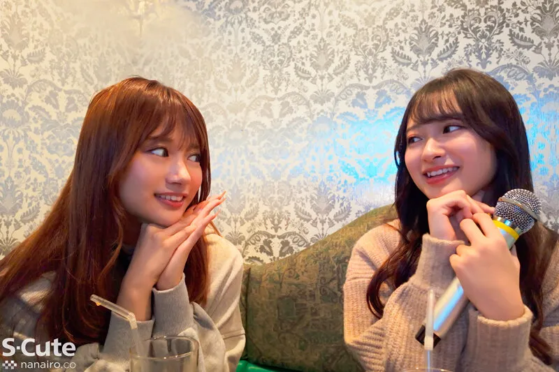 SQTE-674 I'll empty your balls. (Kitaoka Karin x Hanamori Kaho) — Hanamori Kaho, Kitaoka Karin, 花守夏歩, screenshot 2