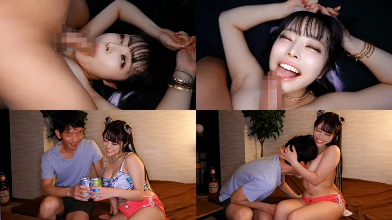 TIKB-212 When you call her, she'll quickly lick your dick with her huge tits! — 羽月乃蒼, screenshot 3
